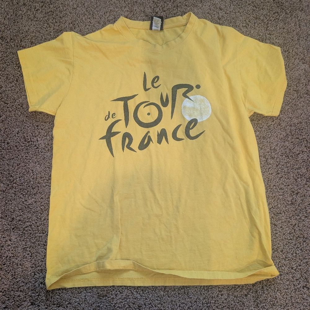 Tour de France Men's Yellow Graphic Tee